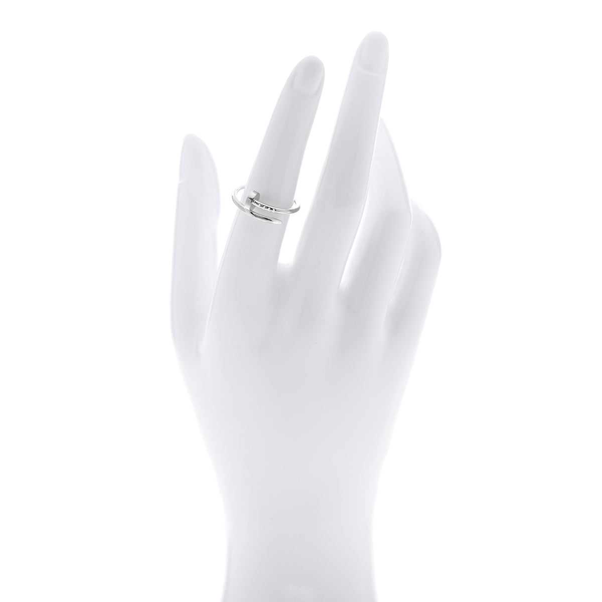 18K White Gold Small Juste Un Clou Ring 52 6