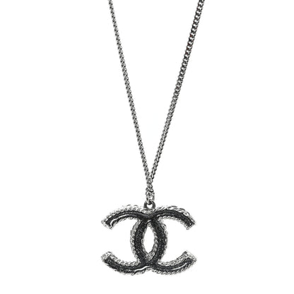 Chanel Crystal Ruthenium CC Necklace 1 of 4