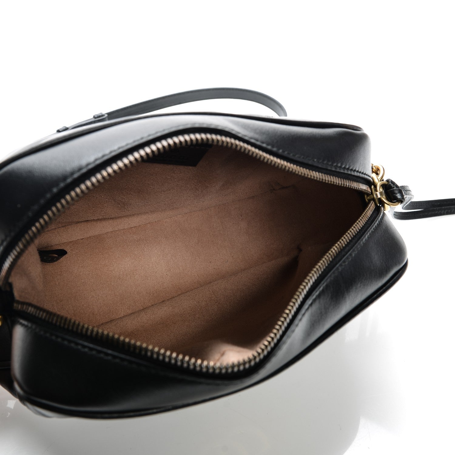 Gucci Calfskin Matelasse Small GG Marmont Chain Shoulder Bag Black 5 of 7