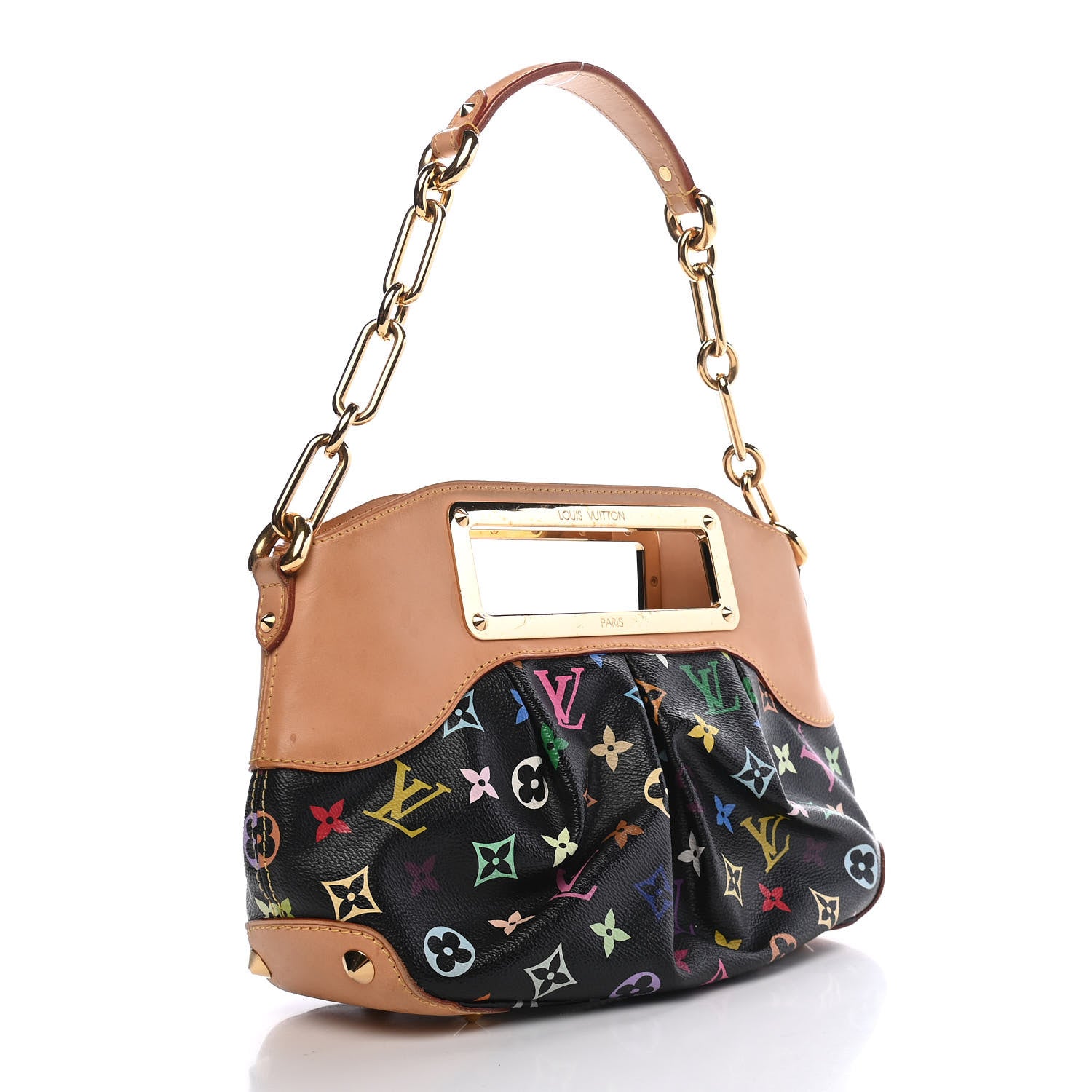 Louis Vuitton Monogram Multicolor Judy PM Black 3 of 8