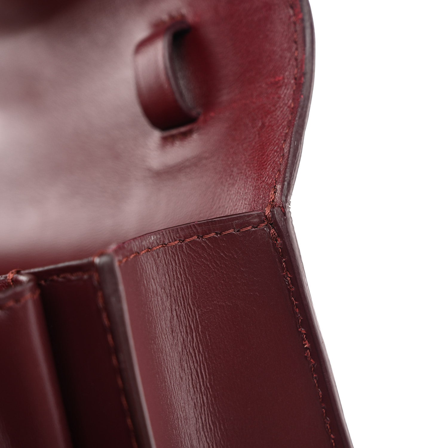 Celine Box Calfskin Teen Classic Box Flap Bag Burgundy 12 of 13