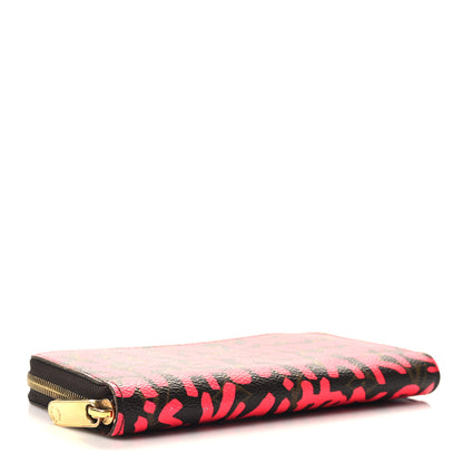 Louis Vuitton Monogram Graffiti Zippy Wallet Fuchsia 4 of 7
