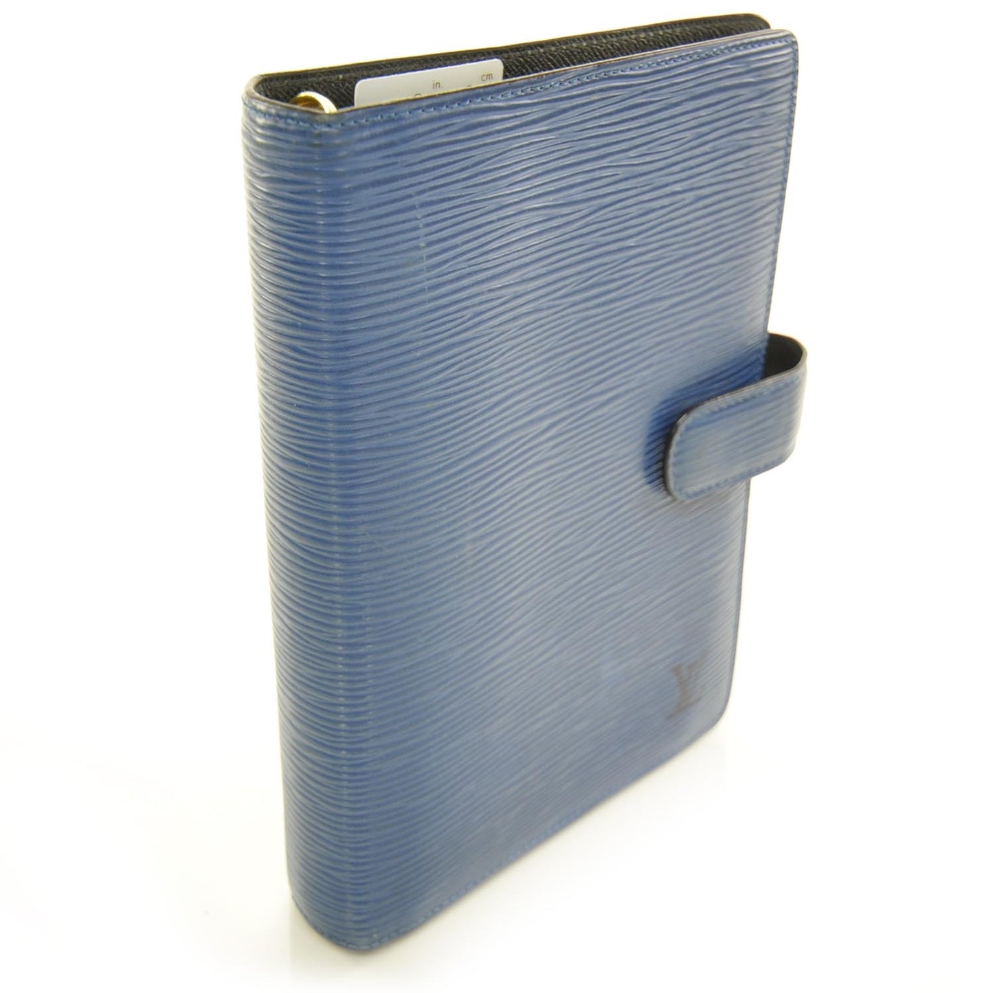 Epi Medium Ring Agenda Cover Blue