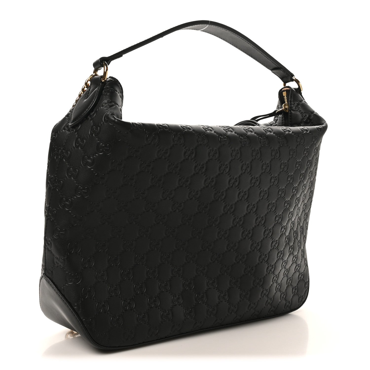 Gucci Guccissima Signature Large Linea A Hobo Black 3 of 12