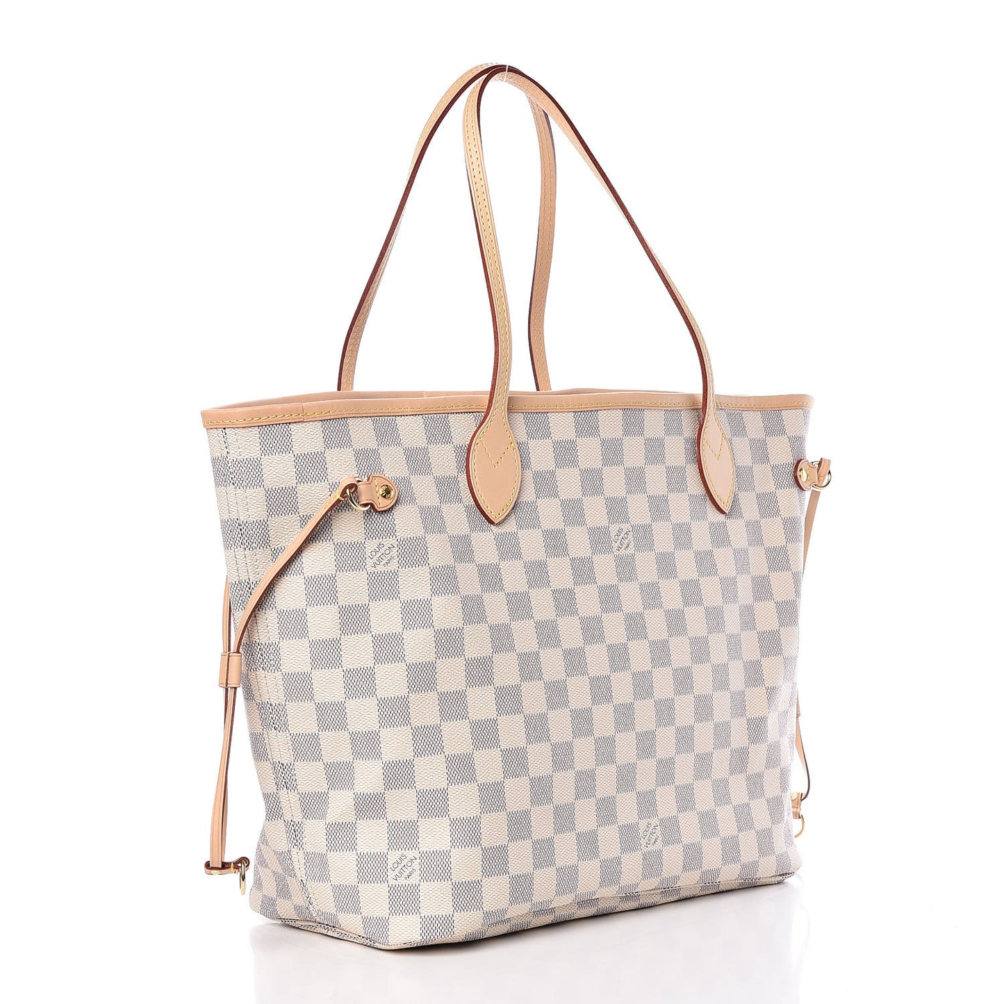 Damier Azur Neo Neverfull MM Rose Ballerine