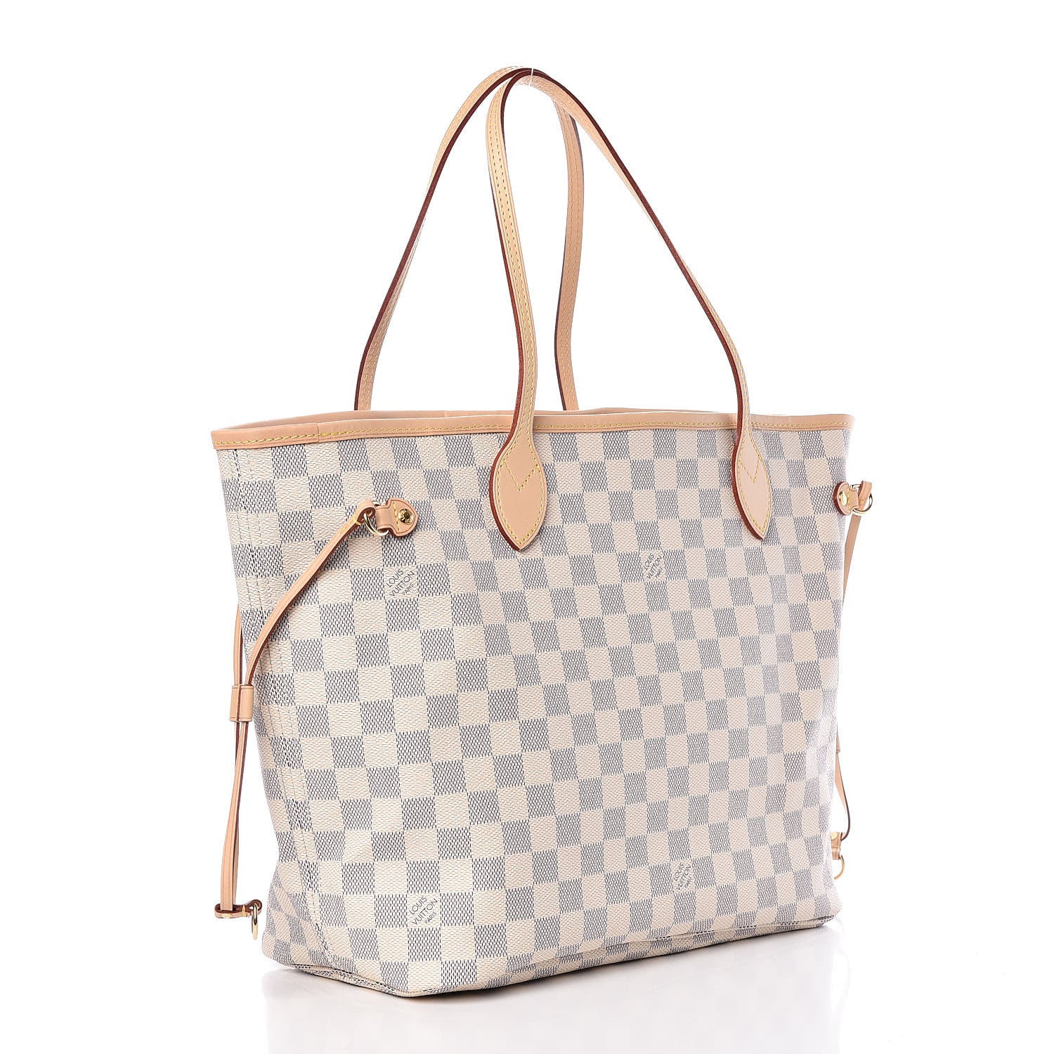 Louis Vuitton Damier Azur Neo Neverfull MM Rose Ballerine 4 of 12