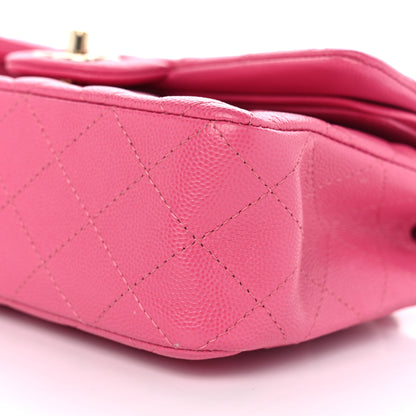 Chanel Caviar Quilted Small Double Flap Pink 10 of 11