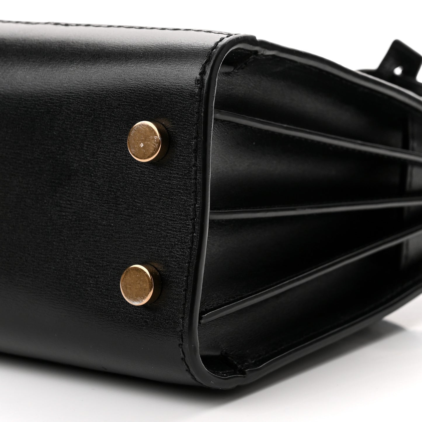 Calfskin Paglia Palm Nano Sac De Jour Black