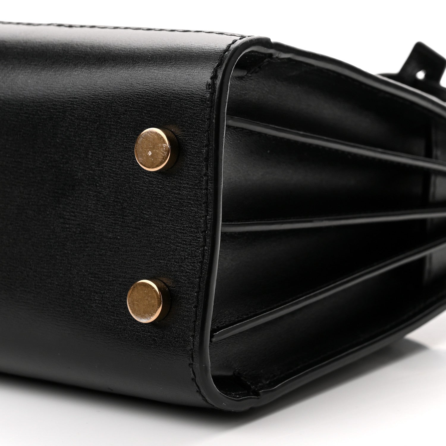 Saint Laurent Calfskin Paglia Palm Nano Sac De Jour Black 9 of 10