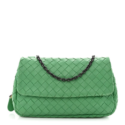 Bottega Veneta Nappa Intrecciato Mini Chain Messenger Green 1 of 14