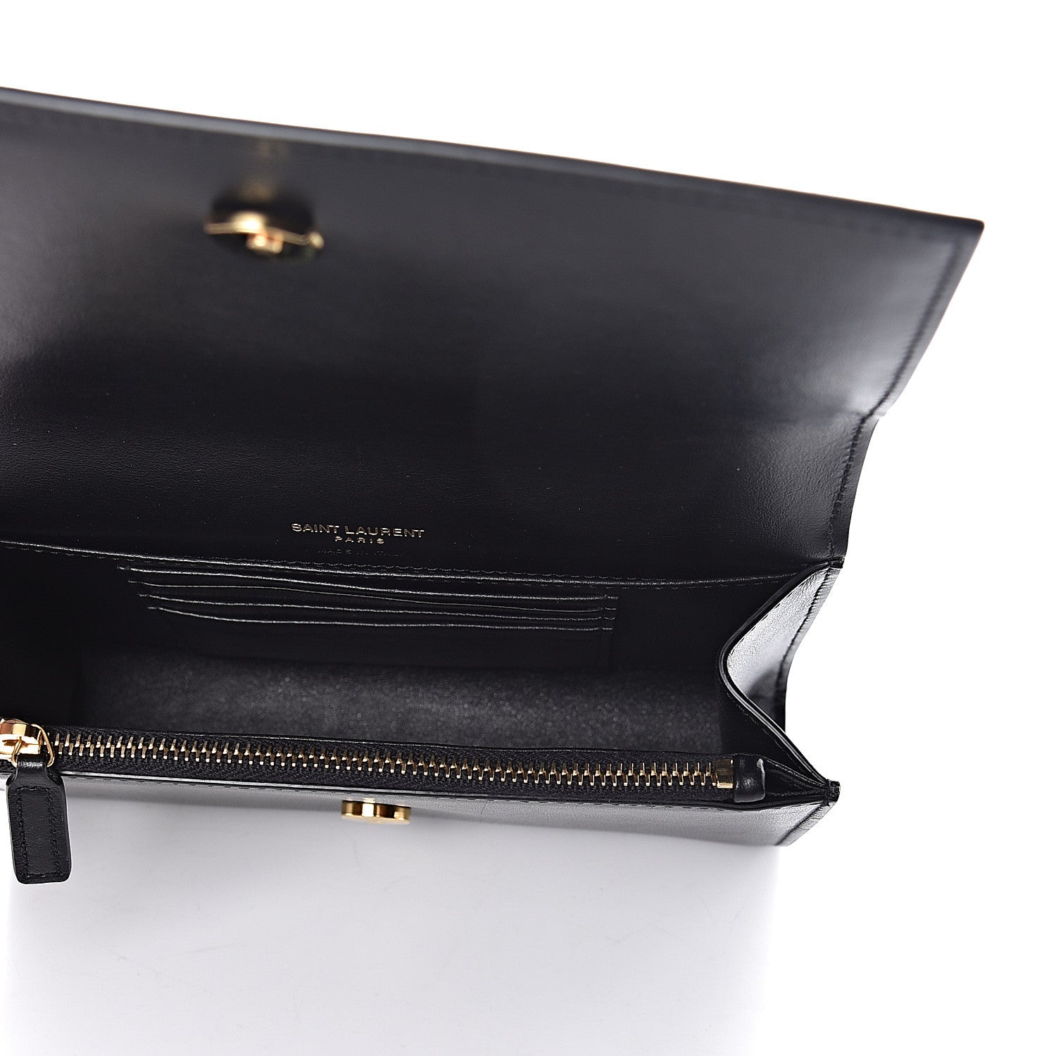Saint Laurent Smooth Calfskin Monogram Kate Belt Bag Black 5 of 9