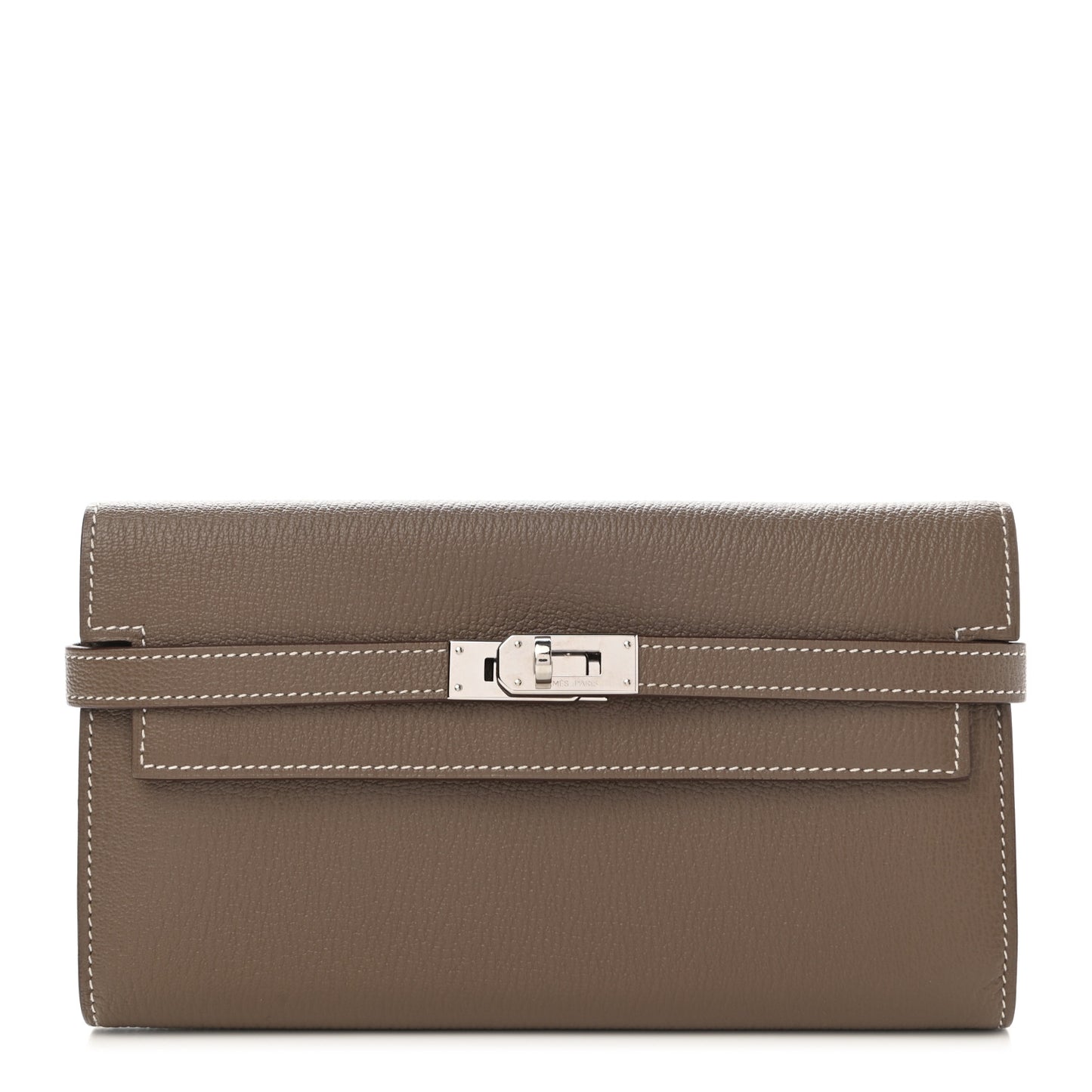 Chevre Mysore Kelly Longue Wallet Etoupe