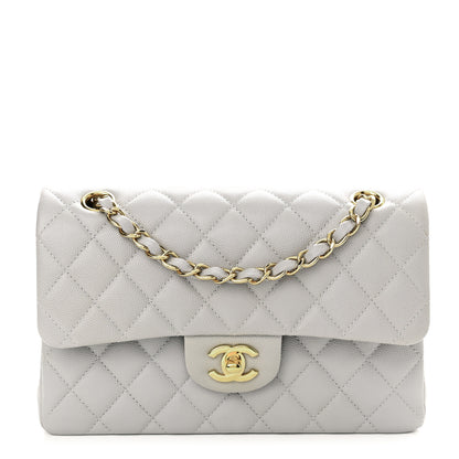 Chanel Caviar Quilted Small Double Flap Grey 1 of 13