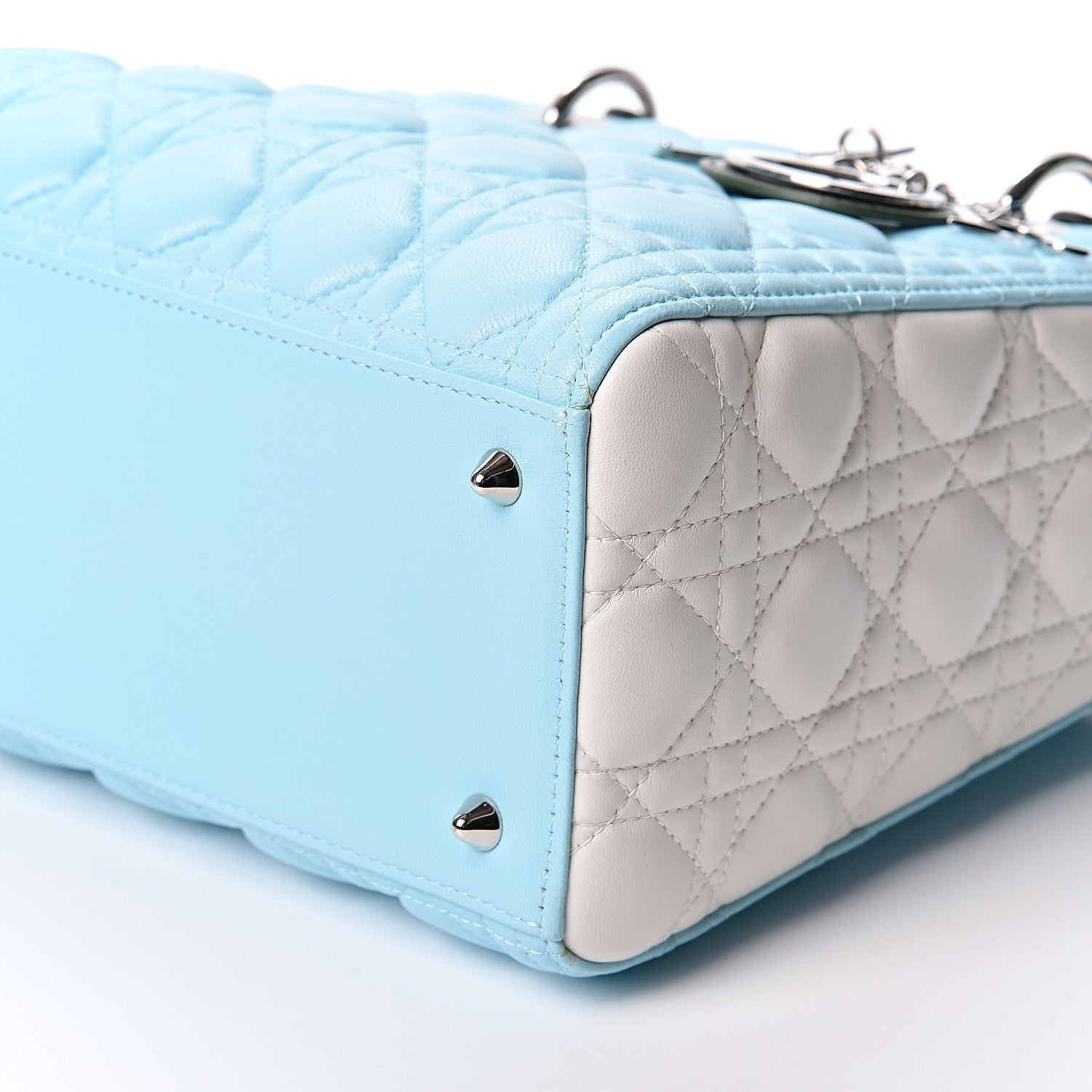 Christian Dior Lambskin Cannage Medium Tri-Color Lady Dior 9 of 10