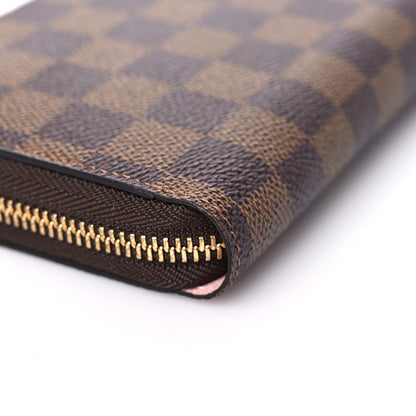 Louis Vuitton Damier Ebene Zippy Wallet Rose Ballerine 9 of 9