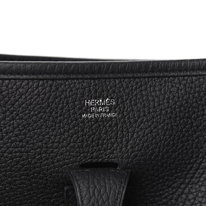 Hermes Taurillon Clemence Evelyne III PM Black 6 of 10