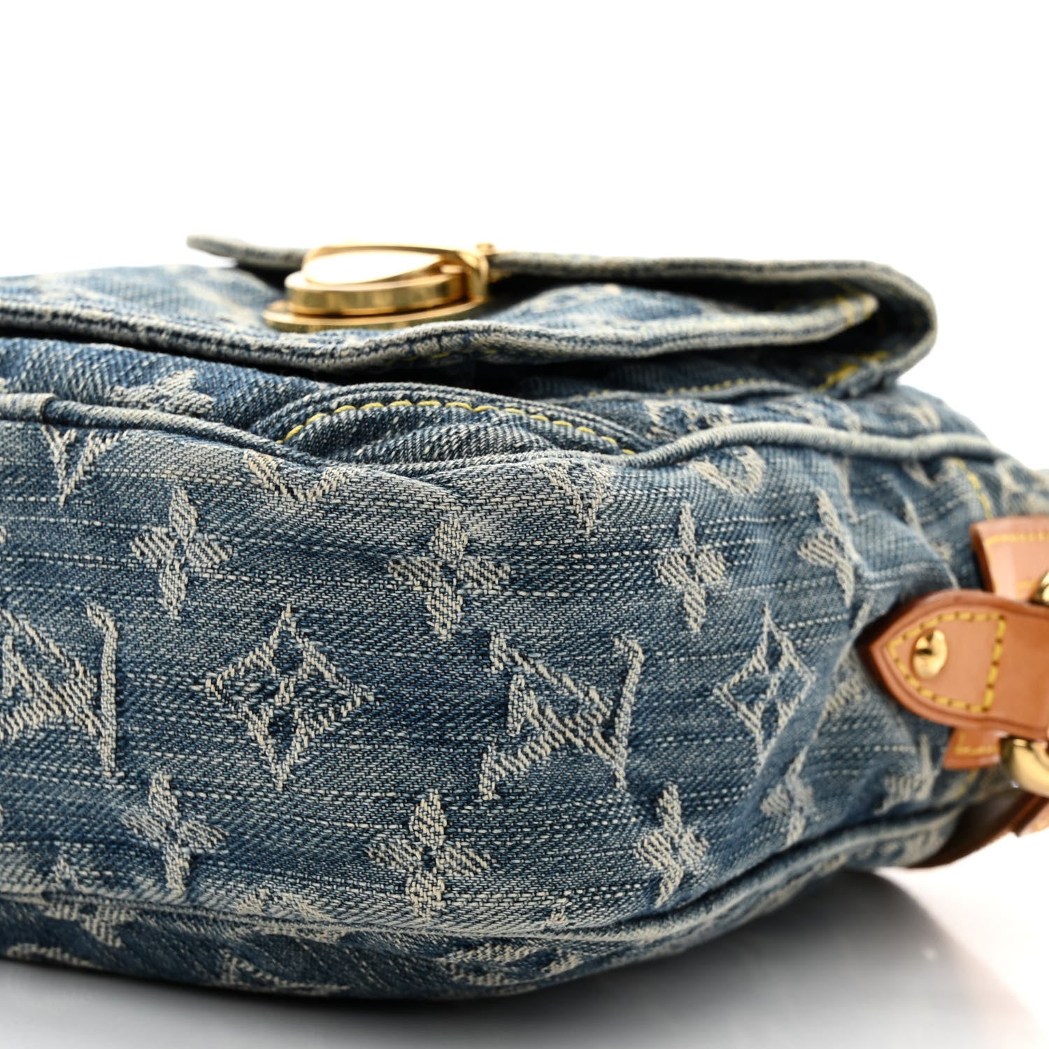 Louis Vuitton Denim Camera Bag Blue 10 of 13