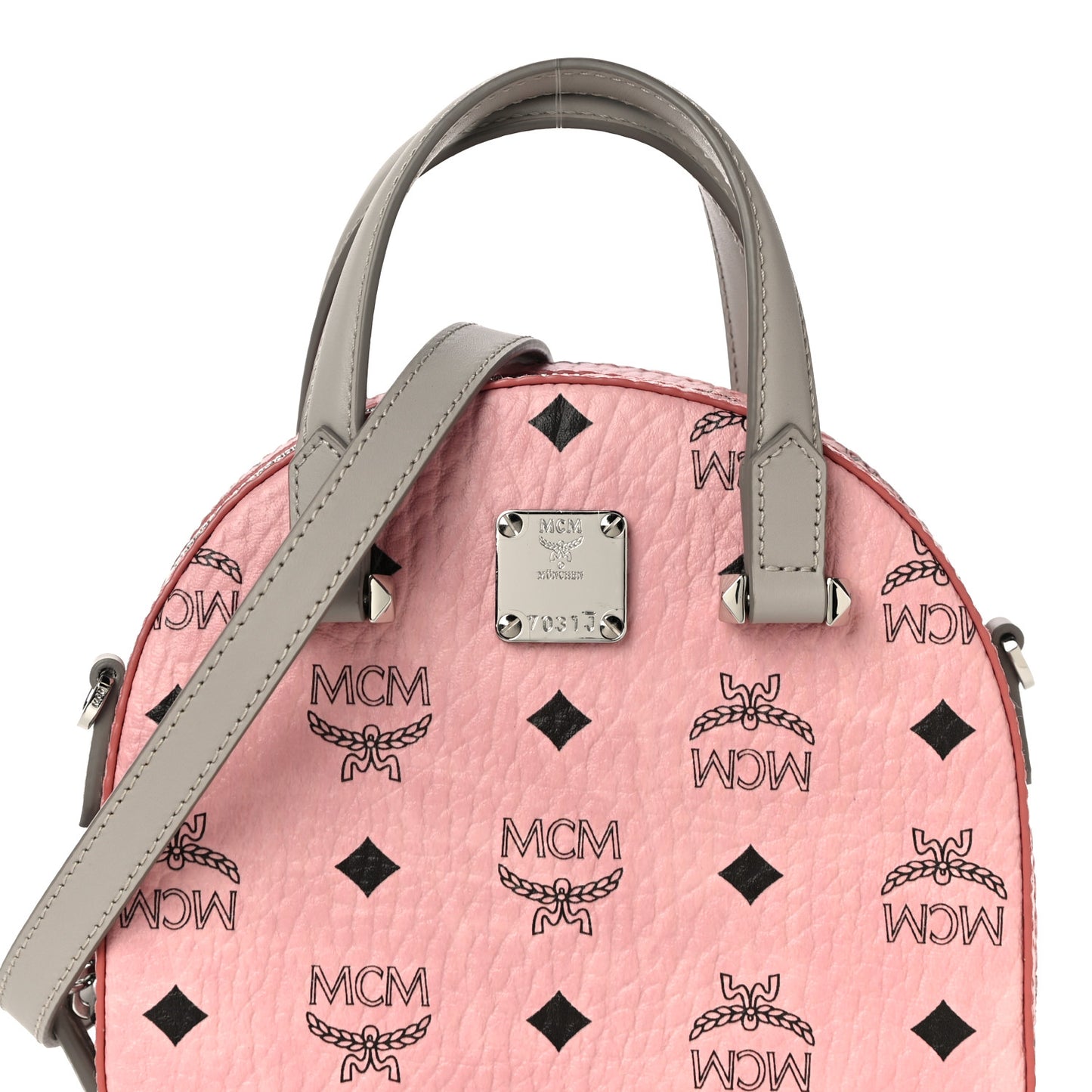 Visetos Mini Half Moon Crossbody Bag Soft Pink
