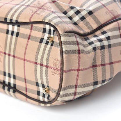 Burberry Haymarket Check Medium Walden Belted Hobo Chocolate 6 of 13