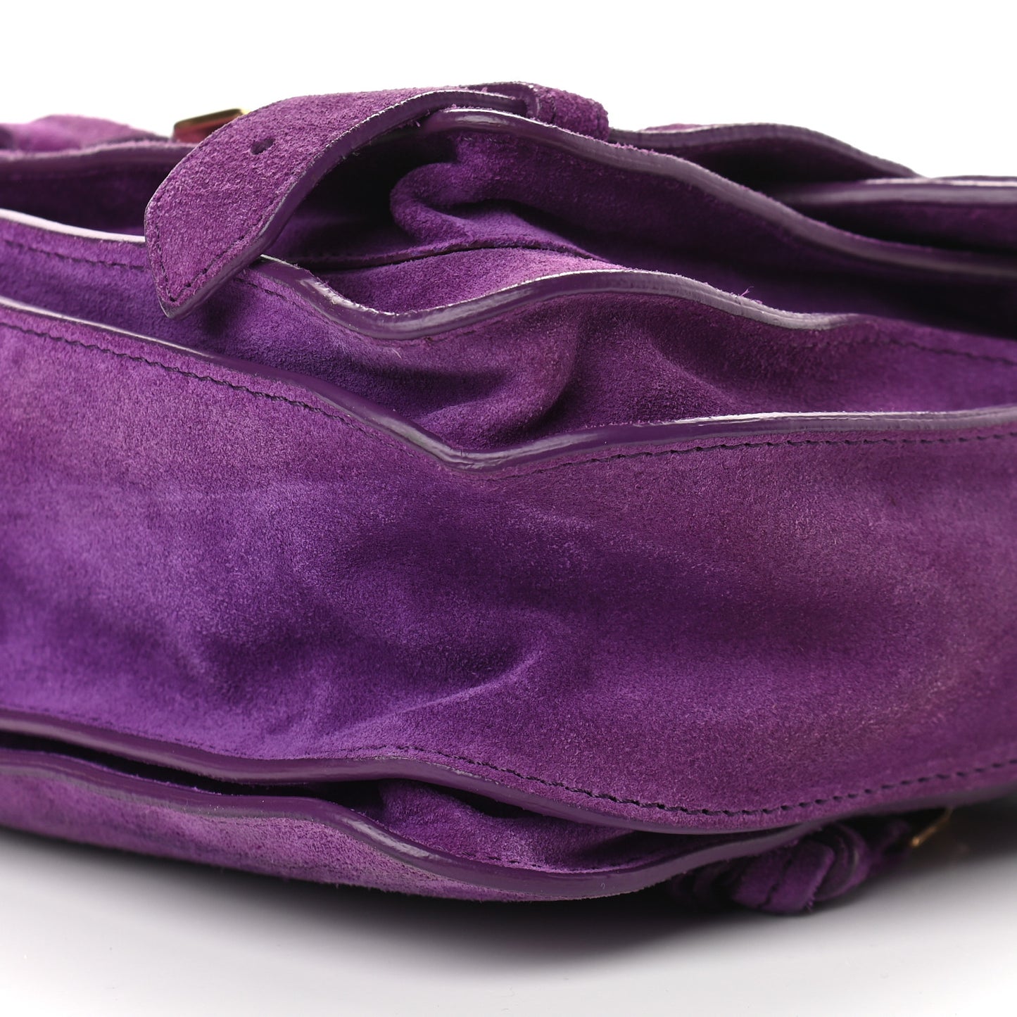 Suede PS1 Mini Pouch Messenger Bag Amethyst