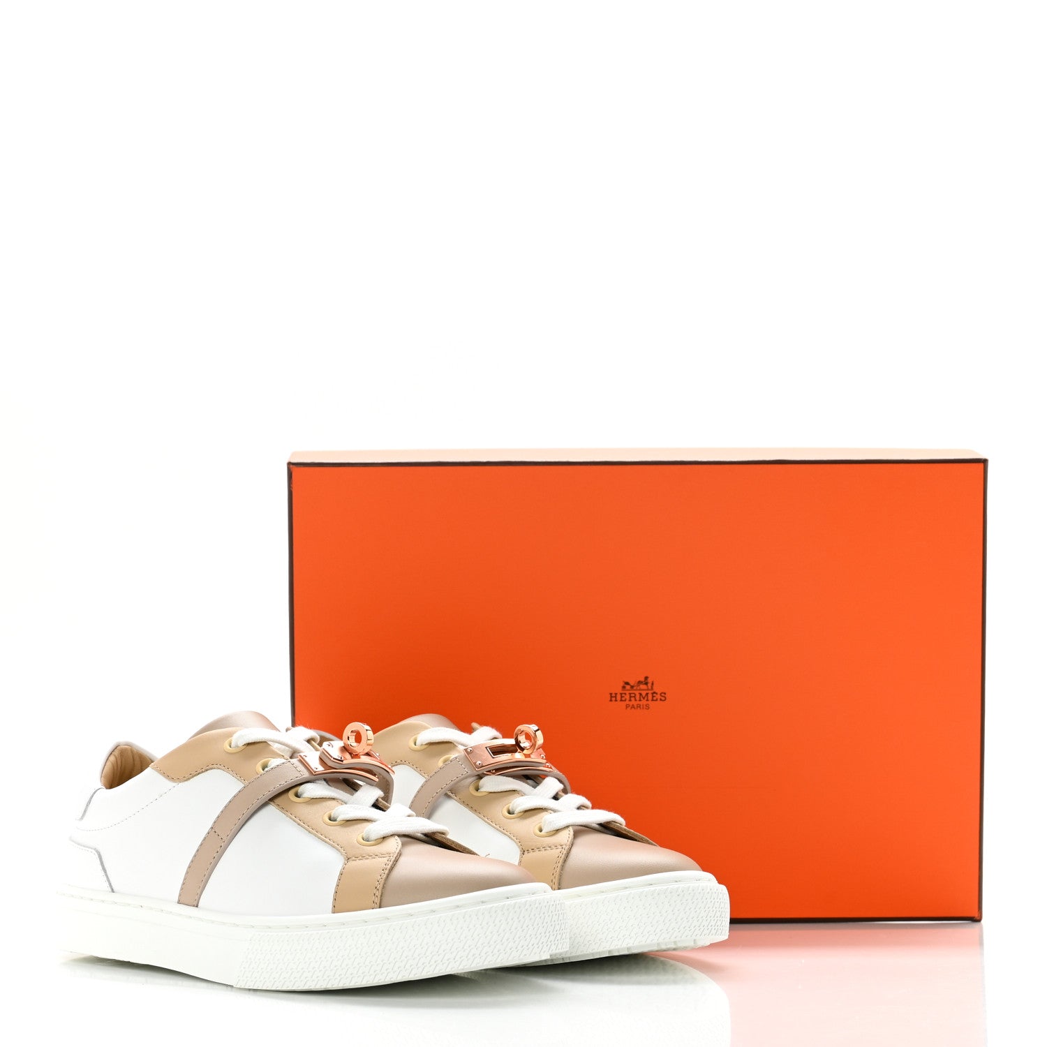 Hermes Calfskin Day Sneakers 35 Multicolor White 10 of 10