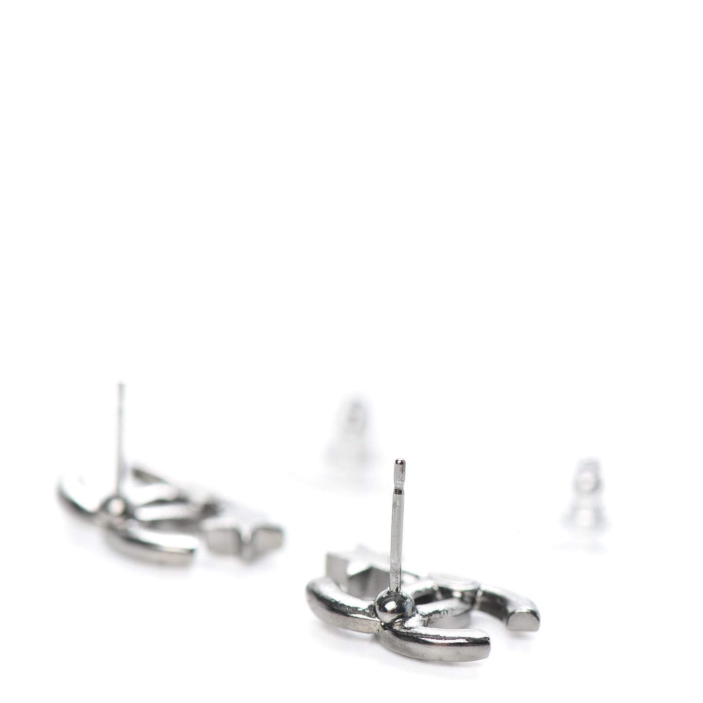 Crystal CC Starfall Earrings Silver