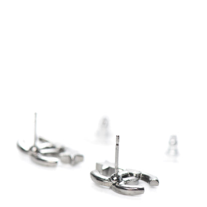 Chanel Crystal CC Starfall Earrings Silver 3 of 5