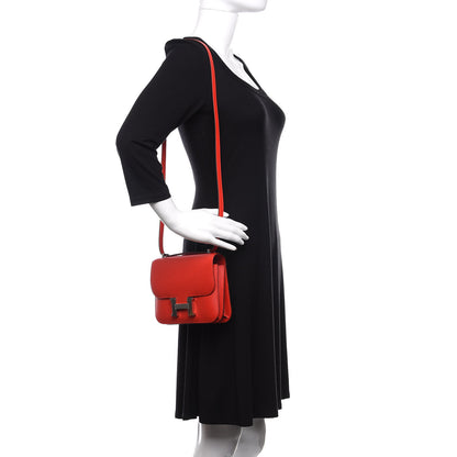 Hermes Epsom Constance 18 Rouge de Coeur 2 of 11