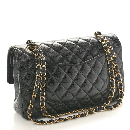 Chanel Caviar Quilted Medium Double Flap Black 2 of 11