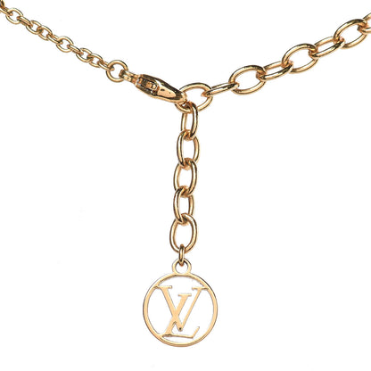 Louis Vuitton Flower Full Necklace Gold 4 of 5