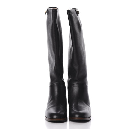 Gucci Calfskin Piuma Lux Energy High Boots 40 Black 2 of 8