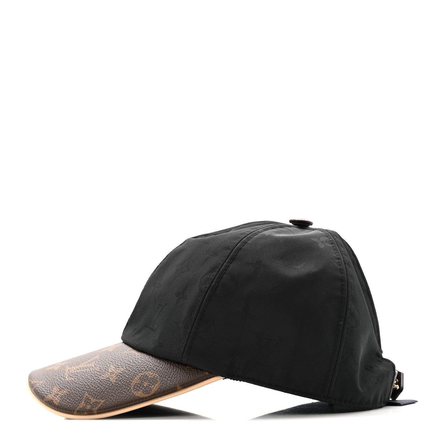Louis Vuitton Polyester Silk Monogram LV Get Ready Cap M Black 4 of 9