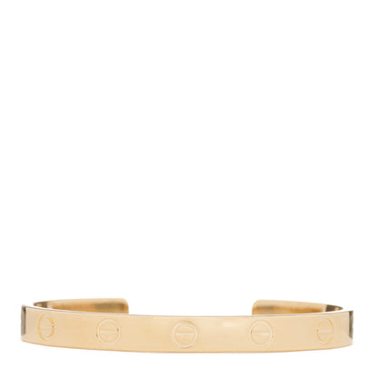 Cartier 18K Yellow Gold LOVE Cuff Bracelet 16 1 of 3