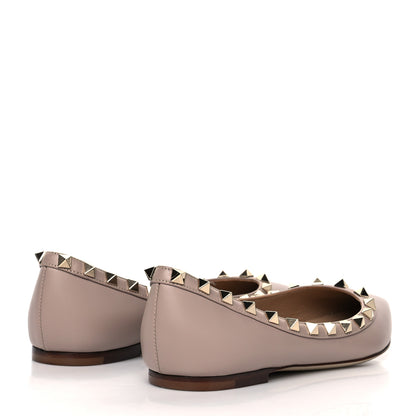 Valentino Garavani Nappa Rockstud Ballerina Flats 36 Poudre 4 of 10