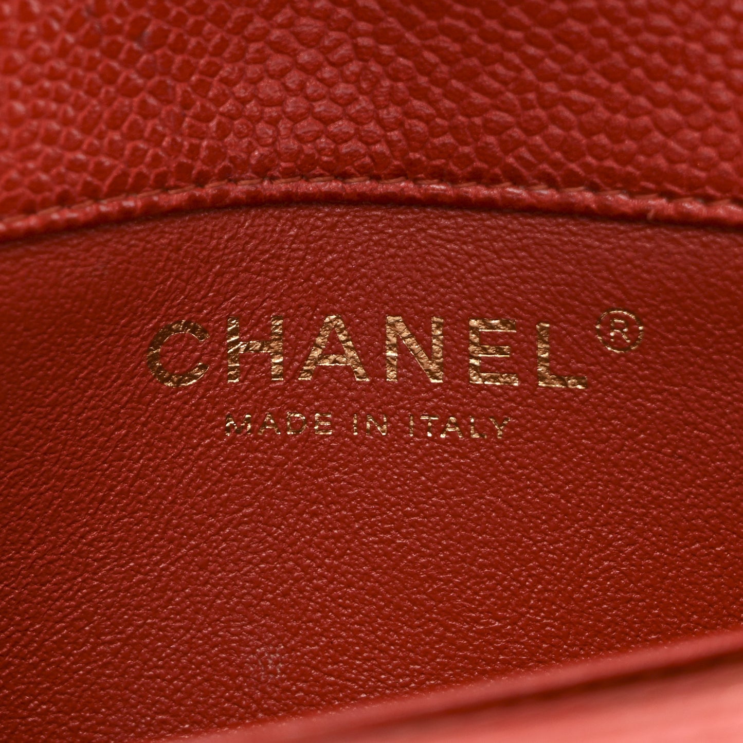 Caviar Quilted Extra Mini Flap Red