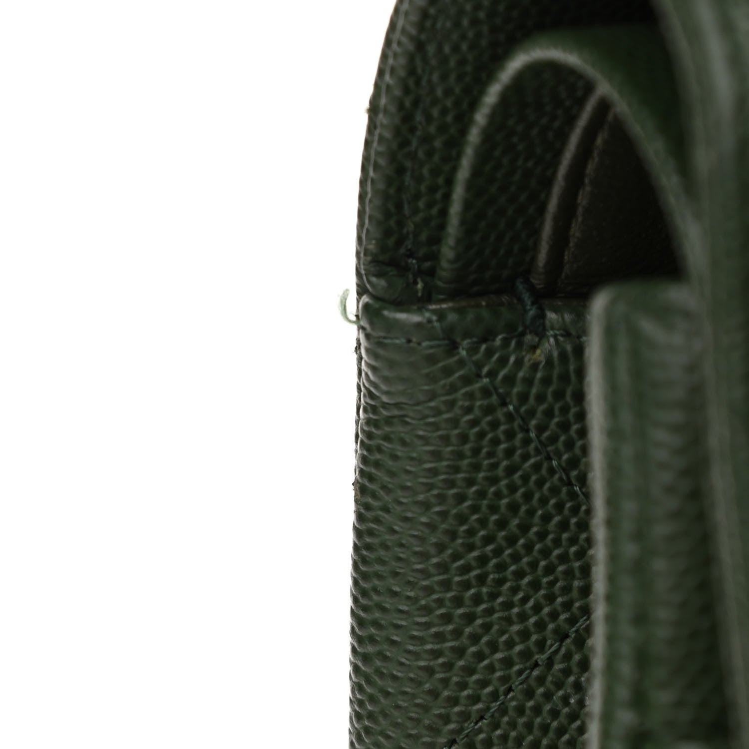 Chanel Caviar Quilted Jumbo Double Flap Dark Green 15 of 15