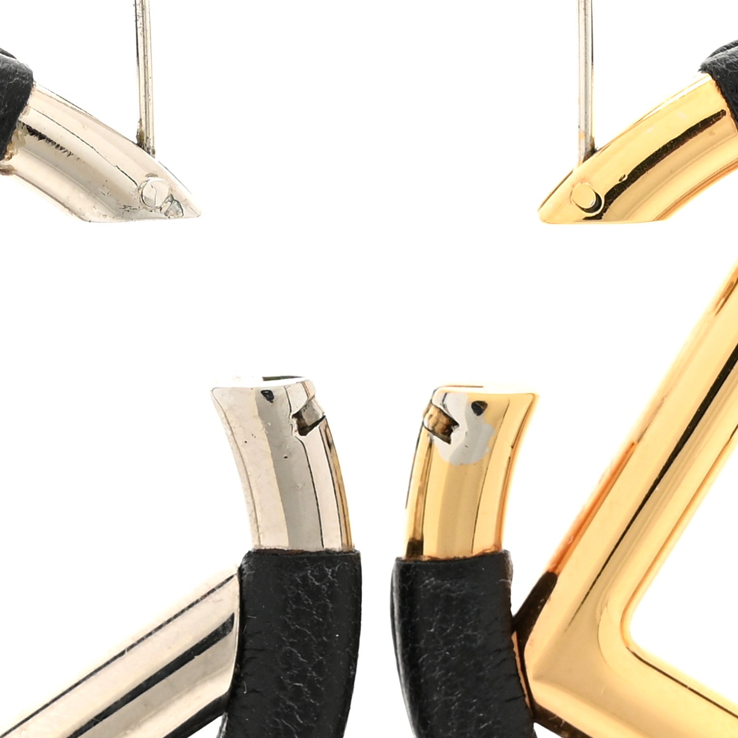 Fendi Nappa F is Fendi Hoop Earrings Black 6 of 8