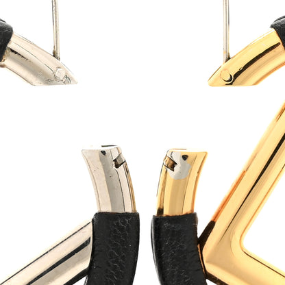 Fendi Nappa F is Fendi Hoop Earrings Black 6 of 8