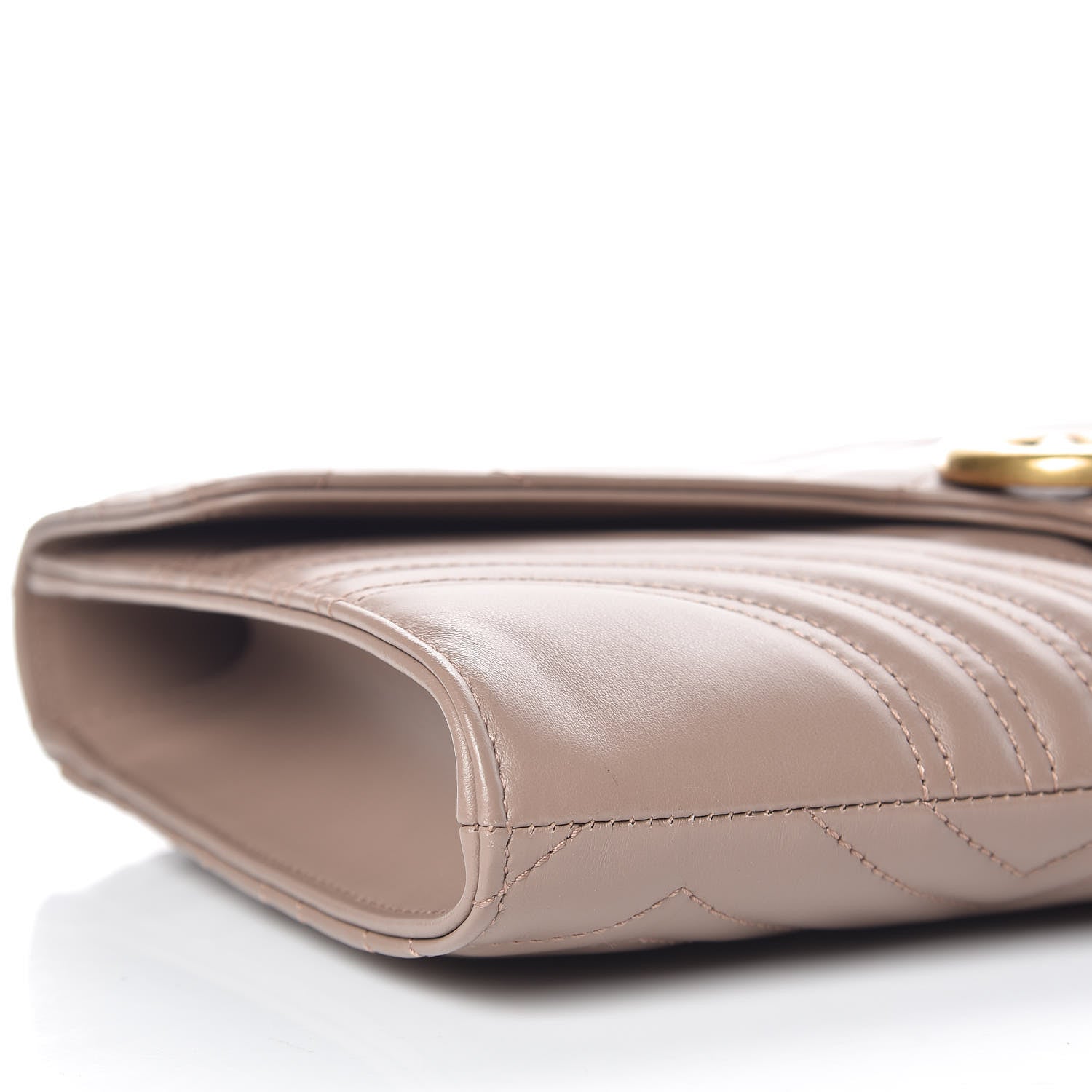 Gucci Calfskin Matelasse GG Marmont Clutch Porcelain Rose 5 of 9