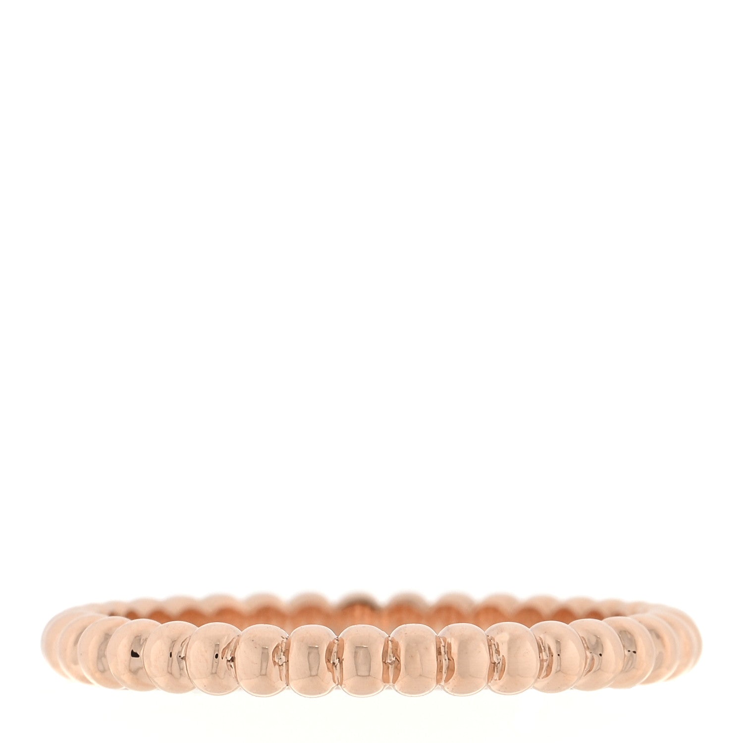 Van Cleef & Arpels 18K Rose Gold Small Perlee Ring 52 6 3 of 5