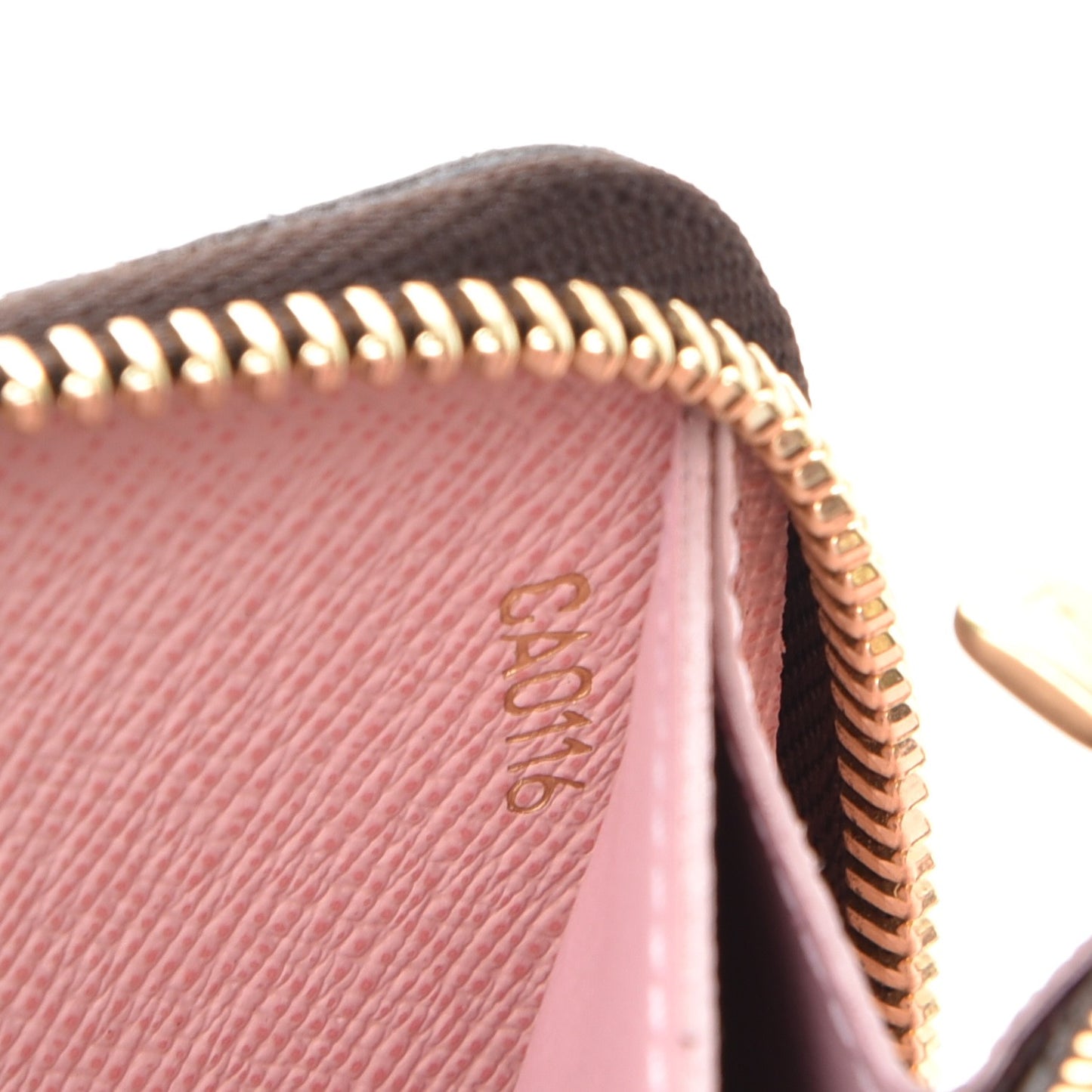 Monogram Clemence Wallet Rose Ballerine
