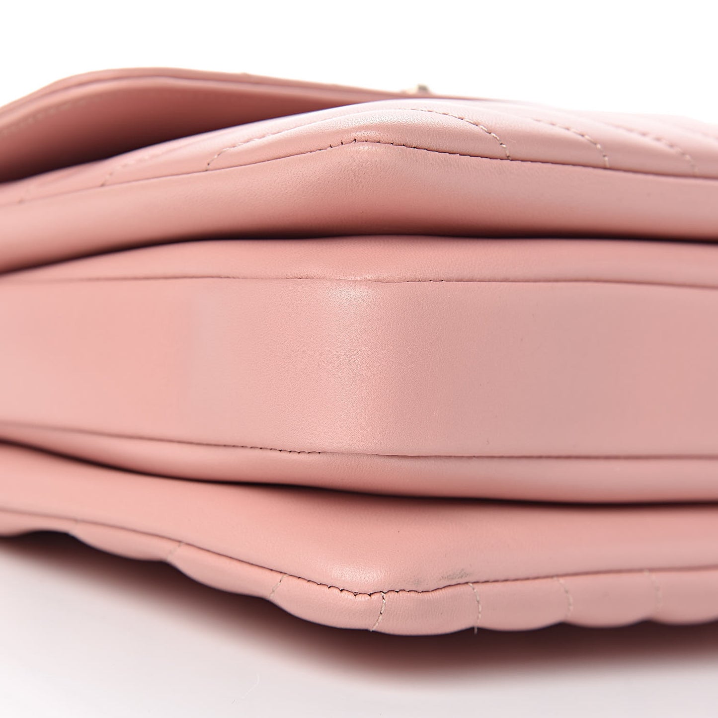 Lambskin Chevron Quilted Small Trendy CC Dual Handle Flap Bag Light Pink