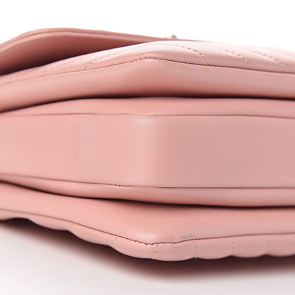 Chanel Lambskin Chevron Quilted Small Trendy CC Dual Handle Flap Bag Light Pink 10 of 13