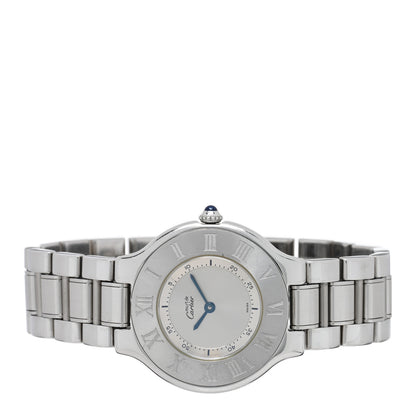 Cartier Stainless Steel 31mm Must De 21 Quartz Watch 2 of 4