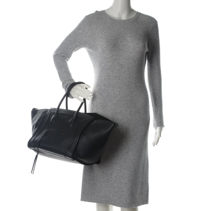 Celine Supple Calfskin Medium Phantom Luggage Black 2 of 12