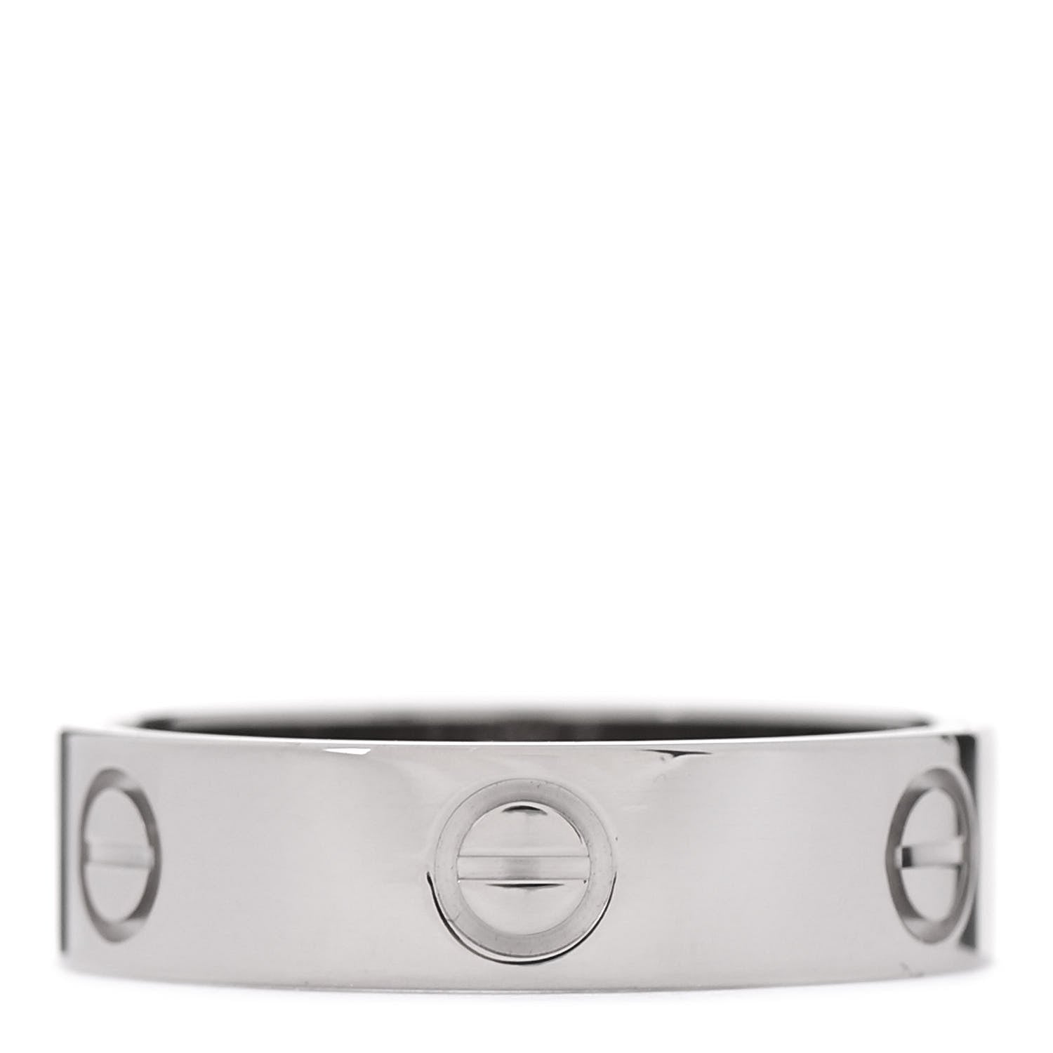 Cartier 18K White Gold 5.5mm LOVE Ring 59 8.75 3 of 5