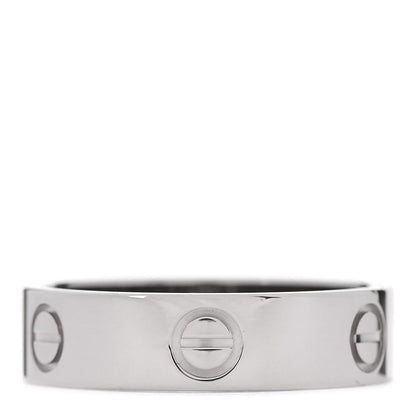 Cartier 18K White Gold 5.5mm LOVE Ring 59 8.75 3 of 5