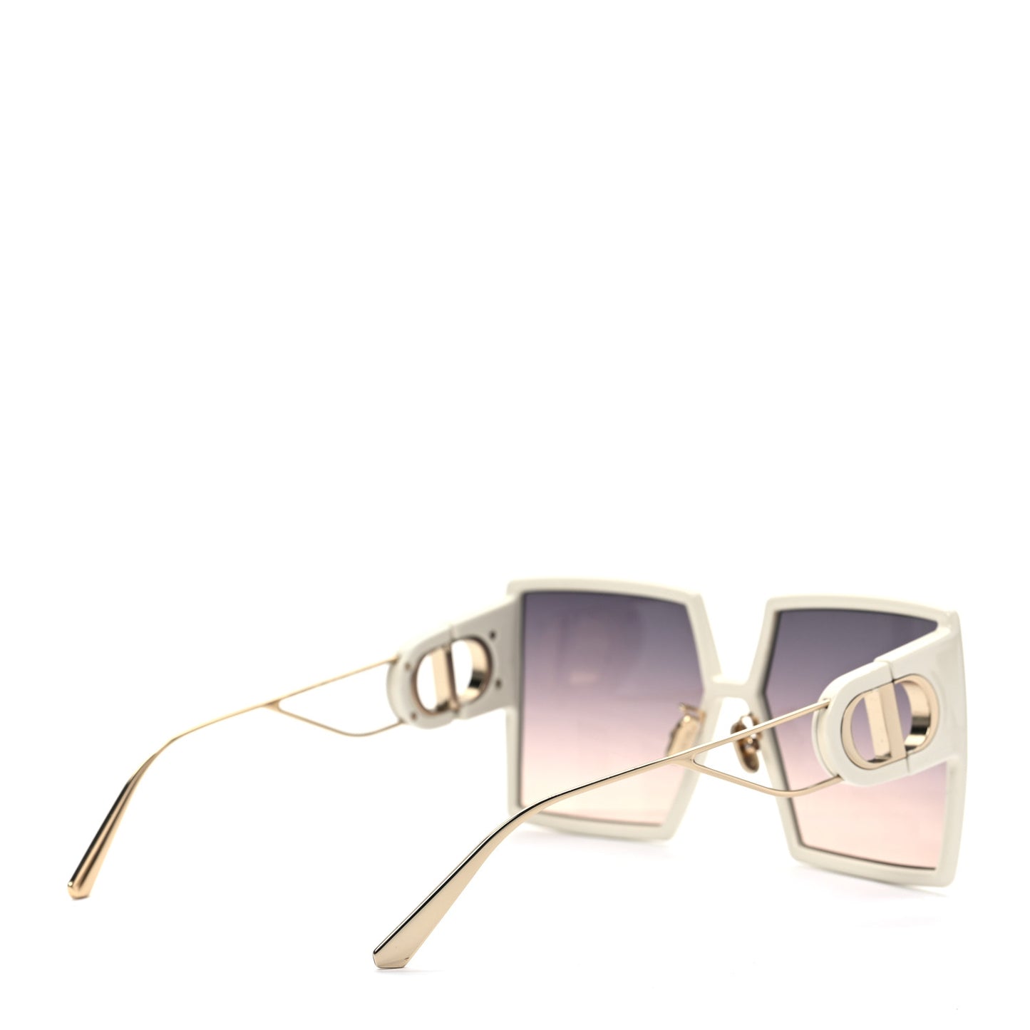 Square 30 Montaigne Sunglasses White