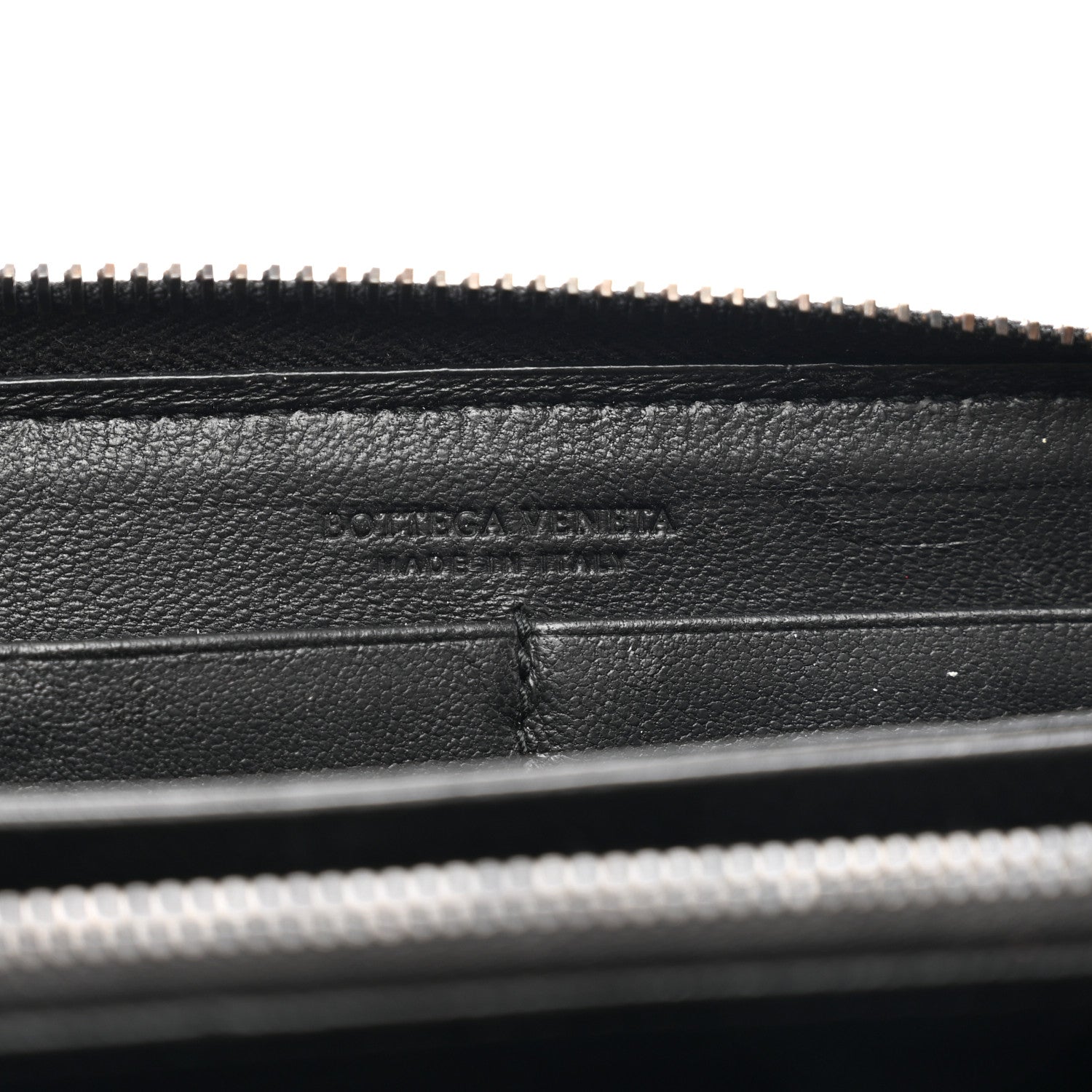 Bottega Veneta Nappa Intrecciato Zip Around Wallet Black 6 of 8