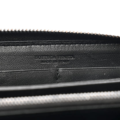 Bottega Veneta Nappa Intrecciato Zip Around Wallet Black 6 of 8